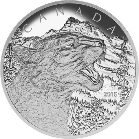 2015-1/2-Kilo-Silver-Growling-Cougar-Sale!