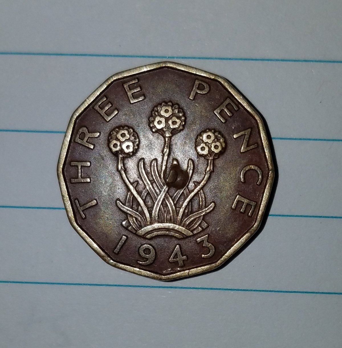 1943-Great-Britain-King-George-VI-3-Pence-Coins
