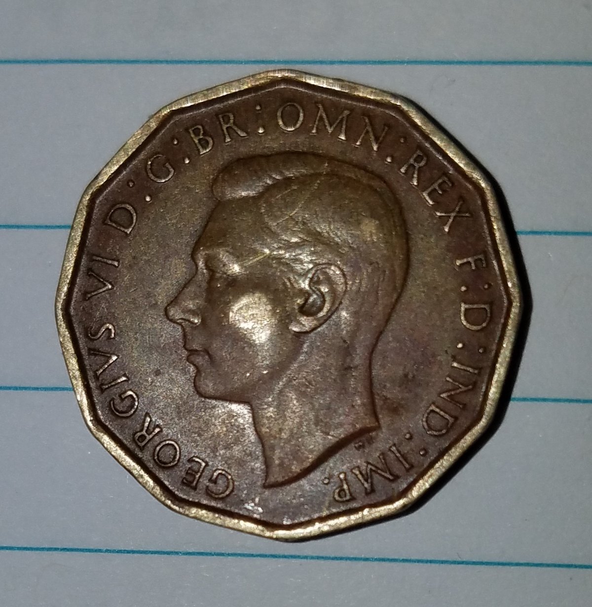 1943-Great-Britain-King-George-VI-3-Pence-Coins