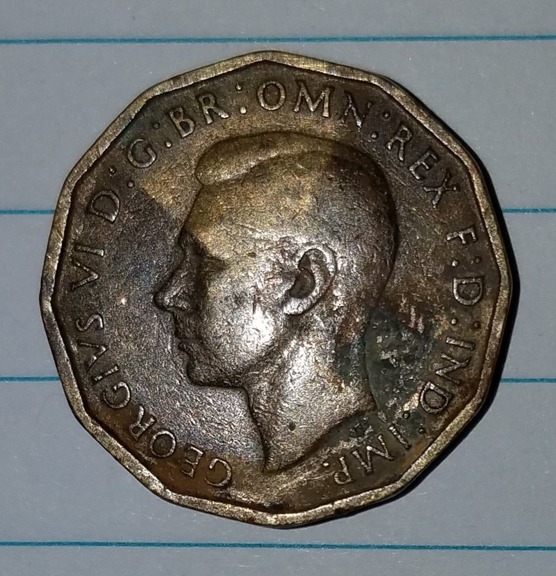 1943-Great-Britain-King-George-VI-3-Pence-Coins