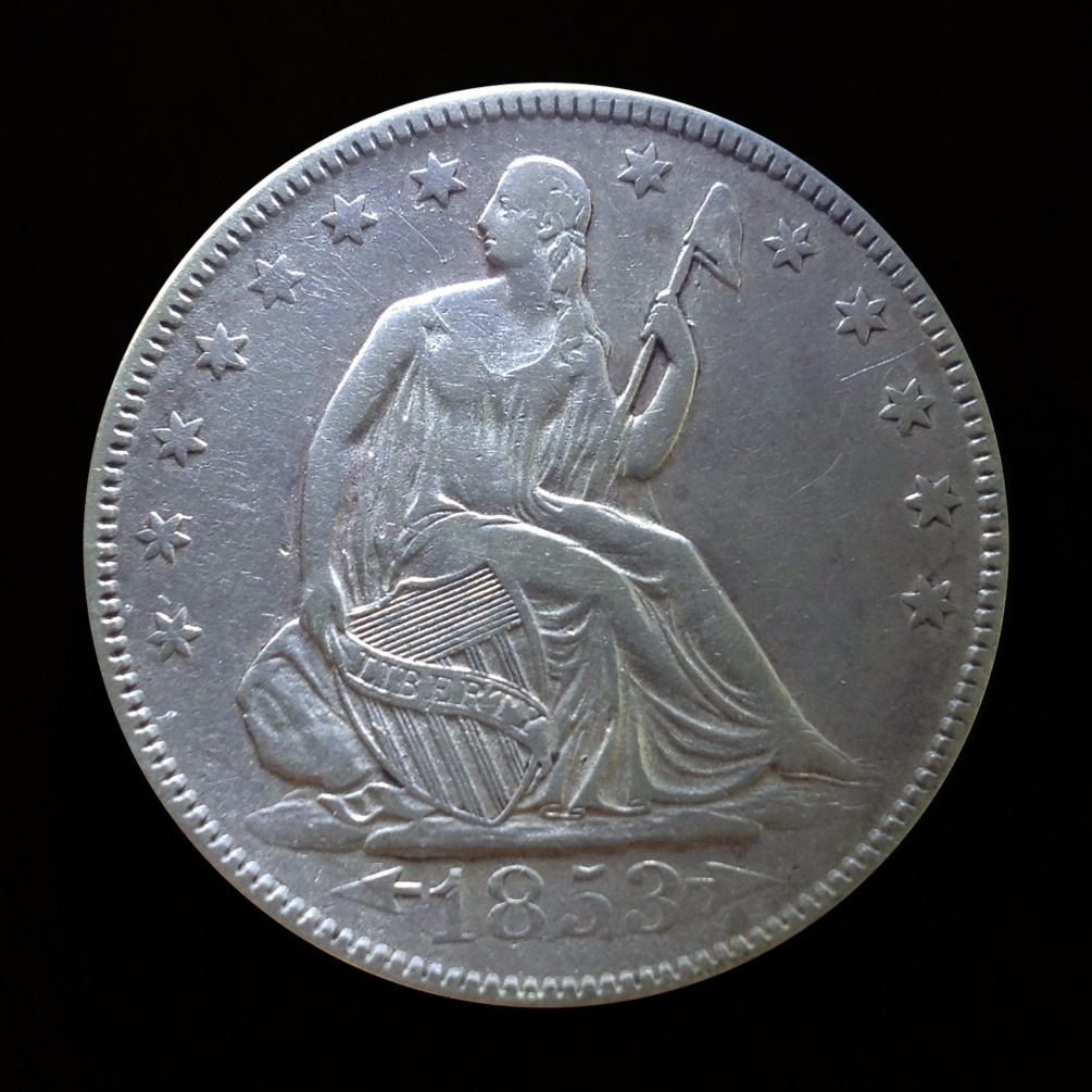 1853-Seated-Half-Dollar-For-Grading