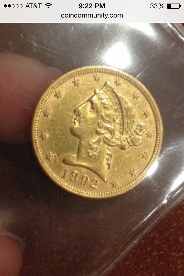 1892-$5-Gold-Half-Eagle-For-Grading