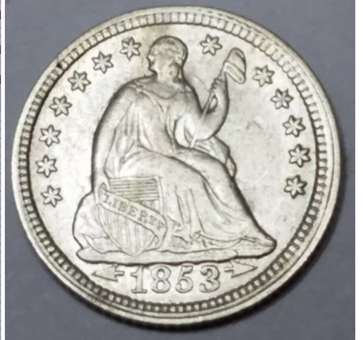 1853-Seated-Liberty-Half-Dime-For-Grading