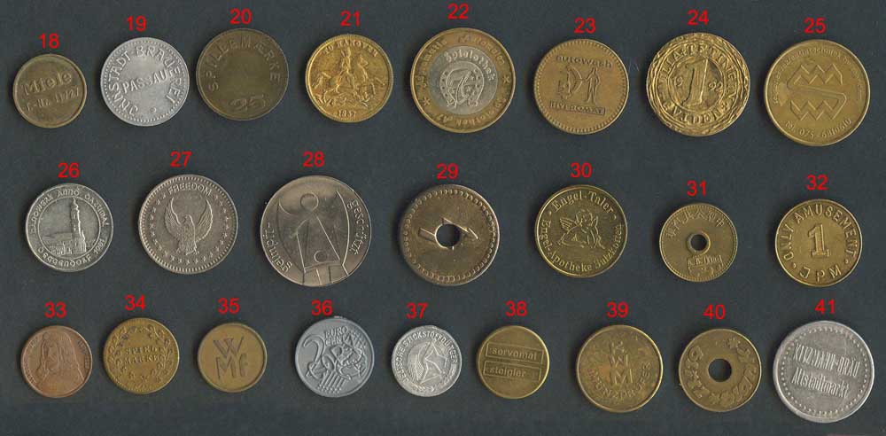 41-Tokens-And-Medals-Mostly-From-Germany