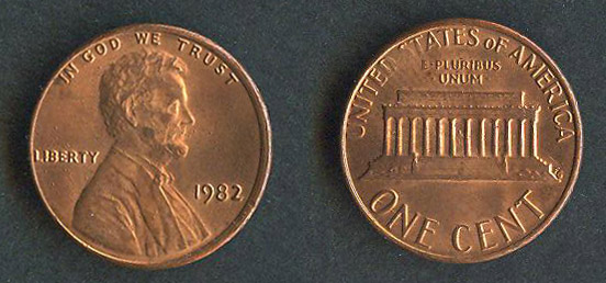 USA-Cent-1982-Slighty-Off-Center