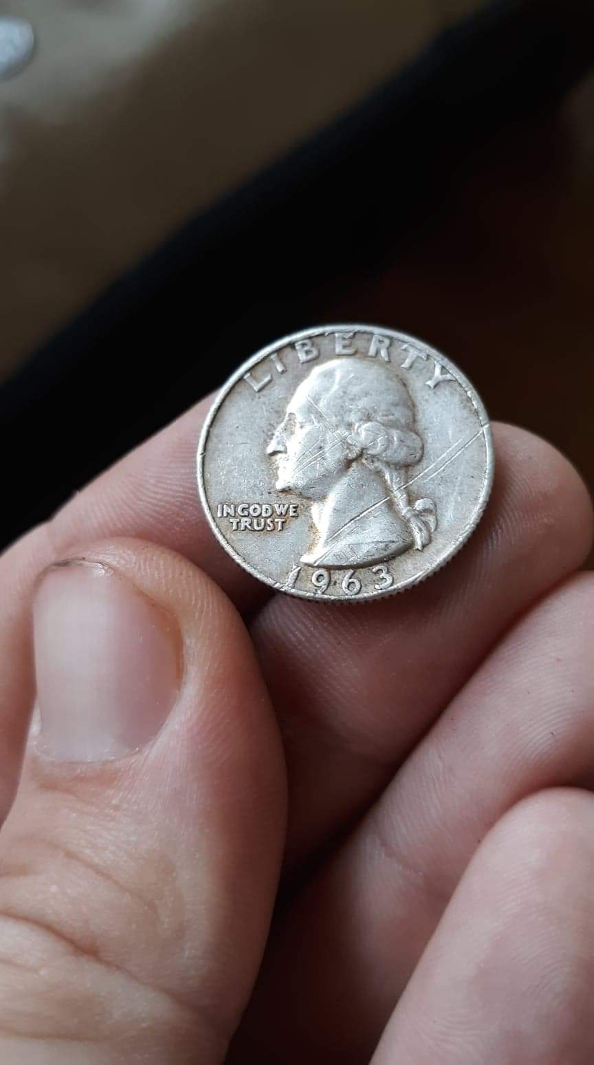 1963-D-Silver-Quarter/1972-D-Copper-Clad-Error?-Would-Like-Opinions
