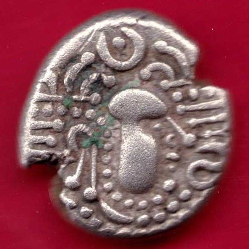 Silver-Punchmarked-Drachm-Maurya