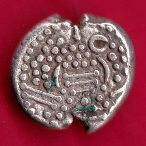 Silver-Punchmarked-Drachm-Maurya