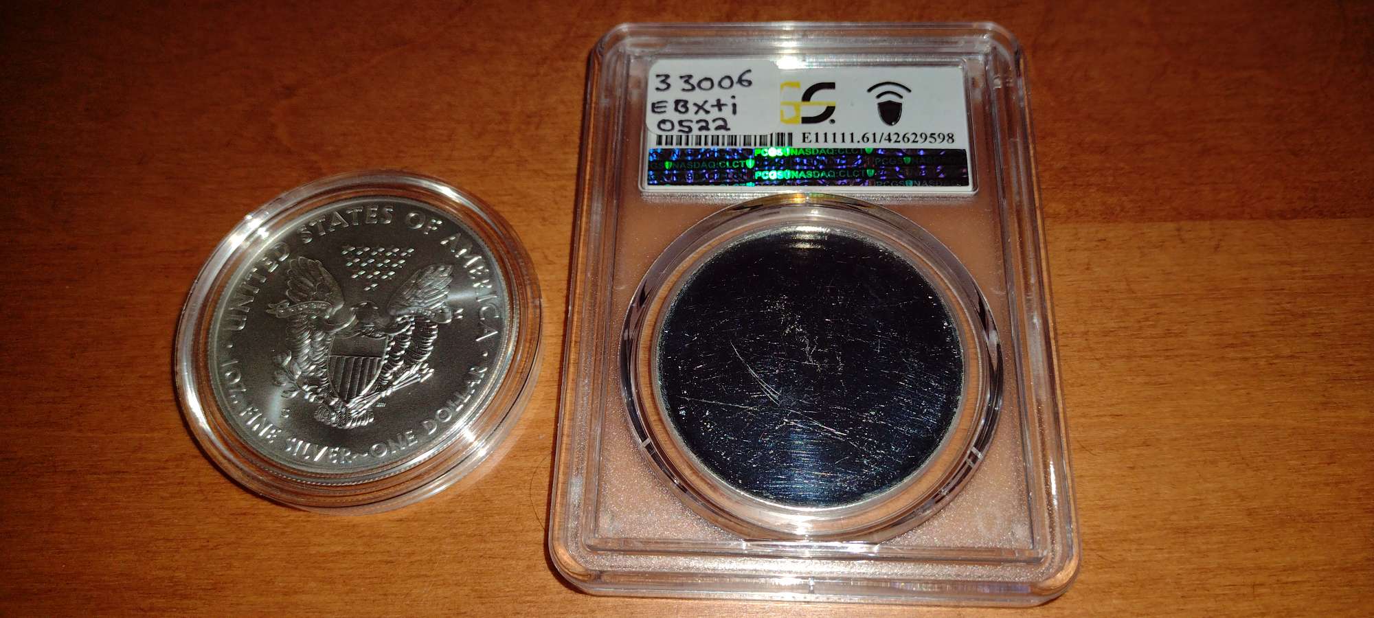 American-Silver-Eagle-Blank-Planchet-Error