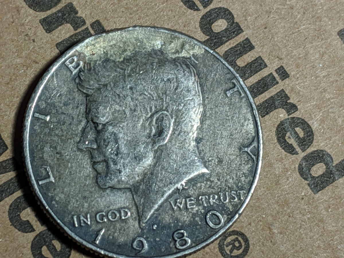 1980-D-Kennedy-Half-With-Metal-Bump