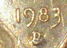 Unique-1983-Error-Lincoln-Cent-Small-Over-Large-Mint-Mark?