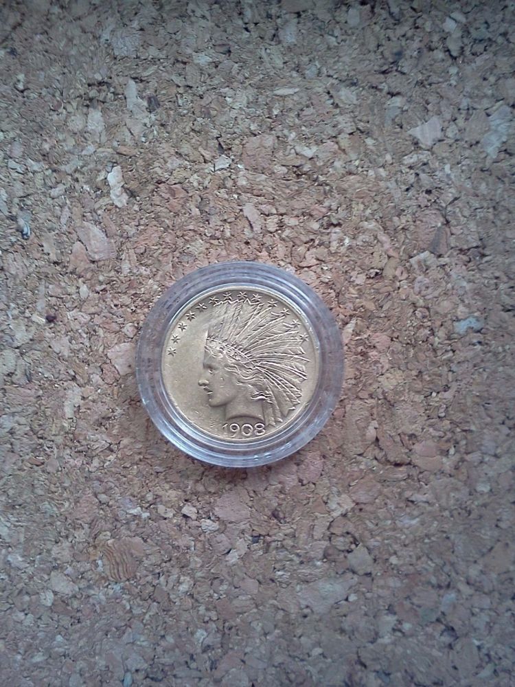 1908-Gold-Or-Silver-$10-US-Indian-Head-?