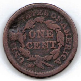 1857-Large-Cent-For-10$!