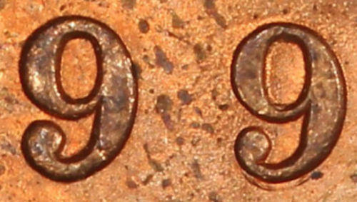 1899-Large-Cent-With-Last-9-Tripled.--Comments?