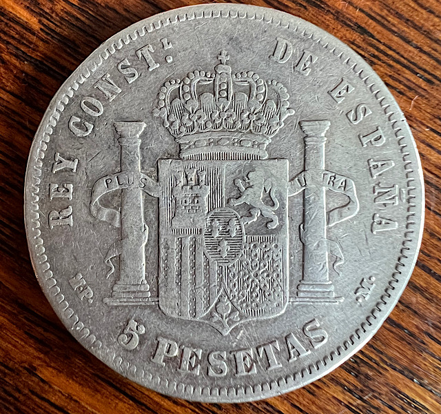1888-Alfonso-XIIi-5-Pesetas.-Genuine?
