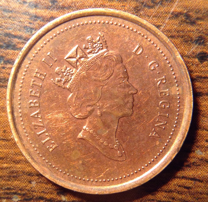 1997-Canadian-Cent,-Double-Queen?