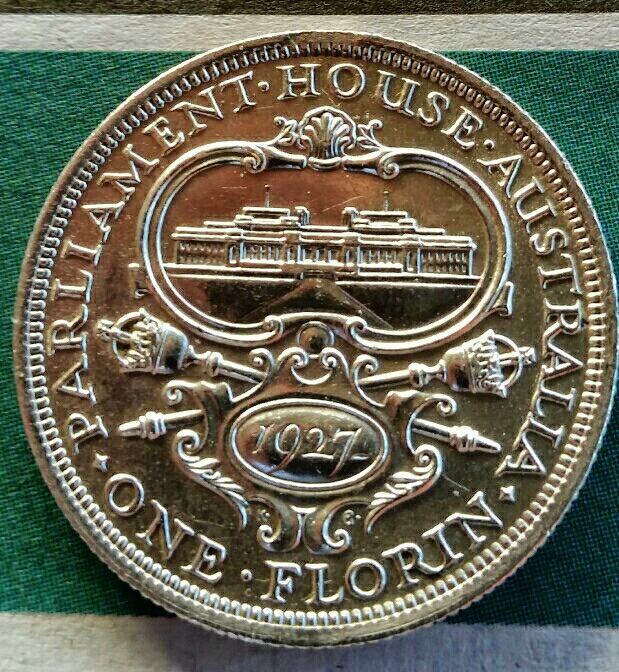 1927-Canberra-Florin-With-Clips