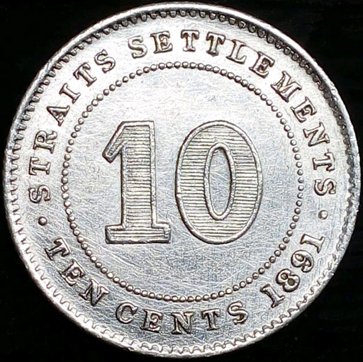 1891-Straits-Settlements-10-Cents