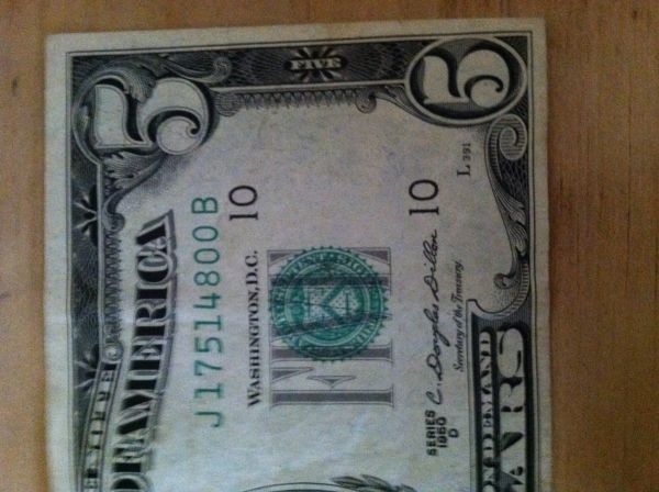 1950-5$-Bill