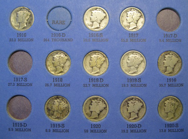 Set-Of-Mercury-Dimes
