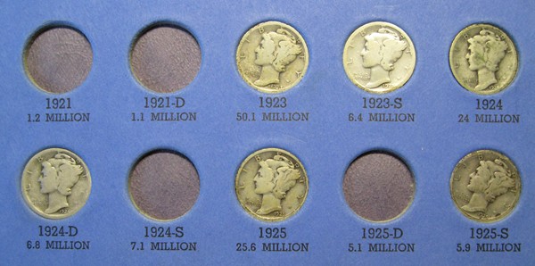 Set-Of-Mercury-Dimes