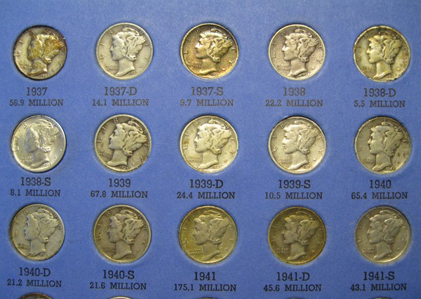 Set-Of-Mercury-Dimes