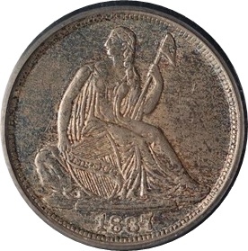Liberty-Seated-Half-Dime-Type-Set