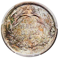 Liberty-Seated-Half-Dime-Type-Set