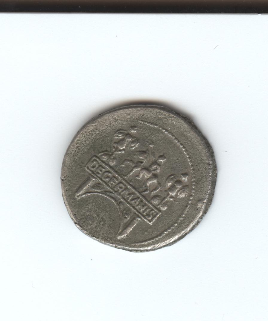 Roman-Silver-Coin-De-Germanis-/-Triumphal-Arch