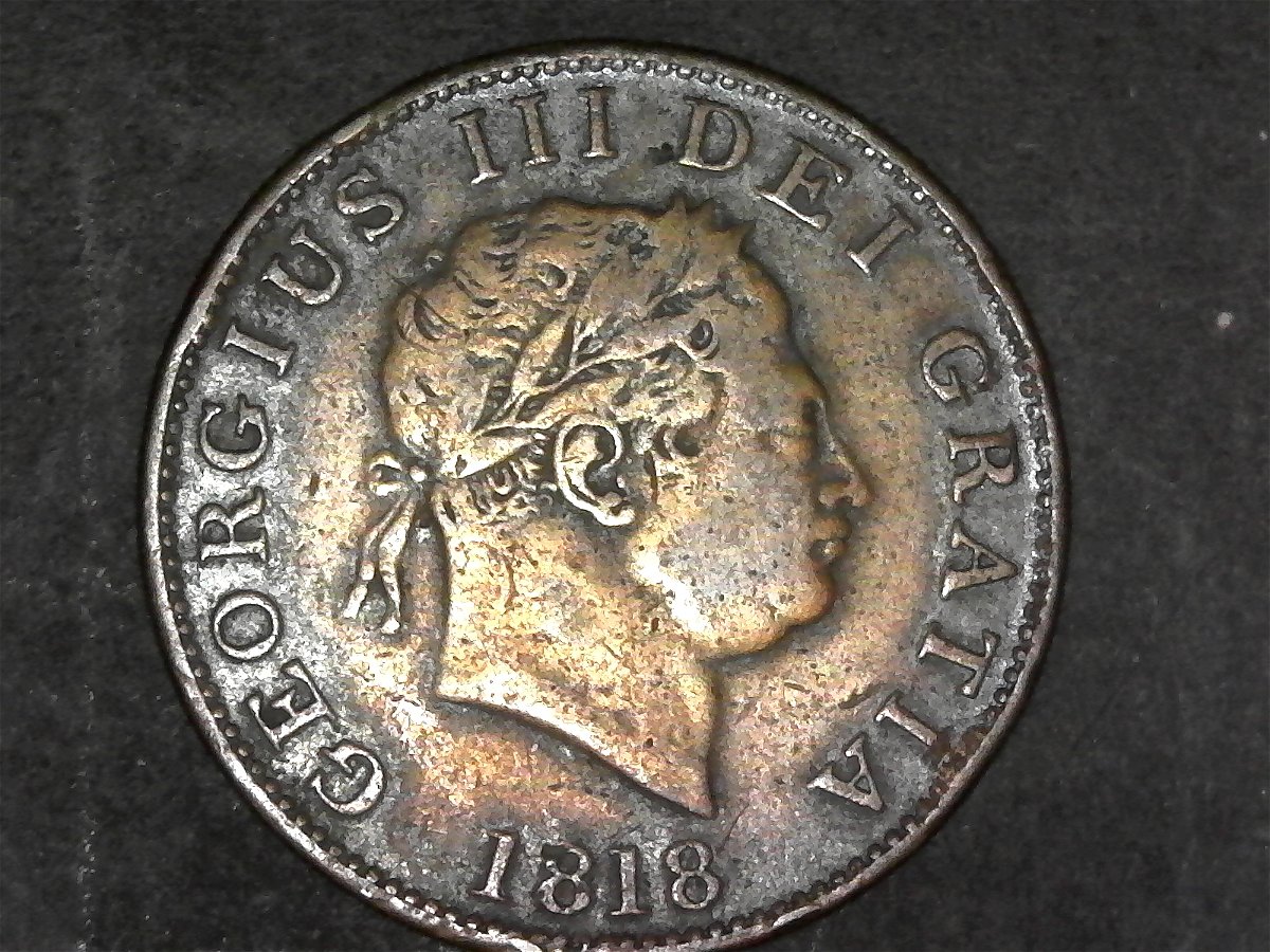 1818-1/2-Crown---Counterfeit-But-Contemporary-Or-Modern