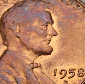 Any-Thoughts-On-These-2-1958-D-Wheat-Pennies,-Ears,-Chin,-Neck,?-Thank-You