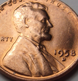 Any-Thoughts-On-These-2-1958-D-Wheat-Pennies,-Ears,-Chin,-Neck,?-Thank-You