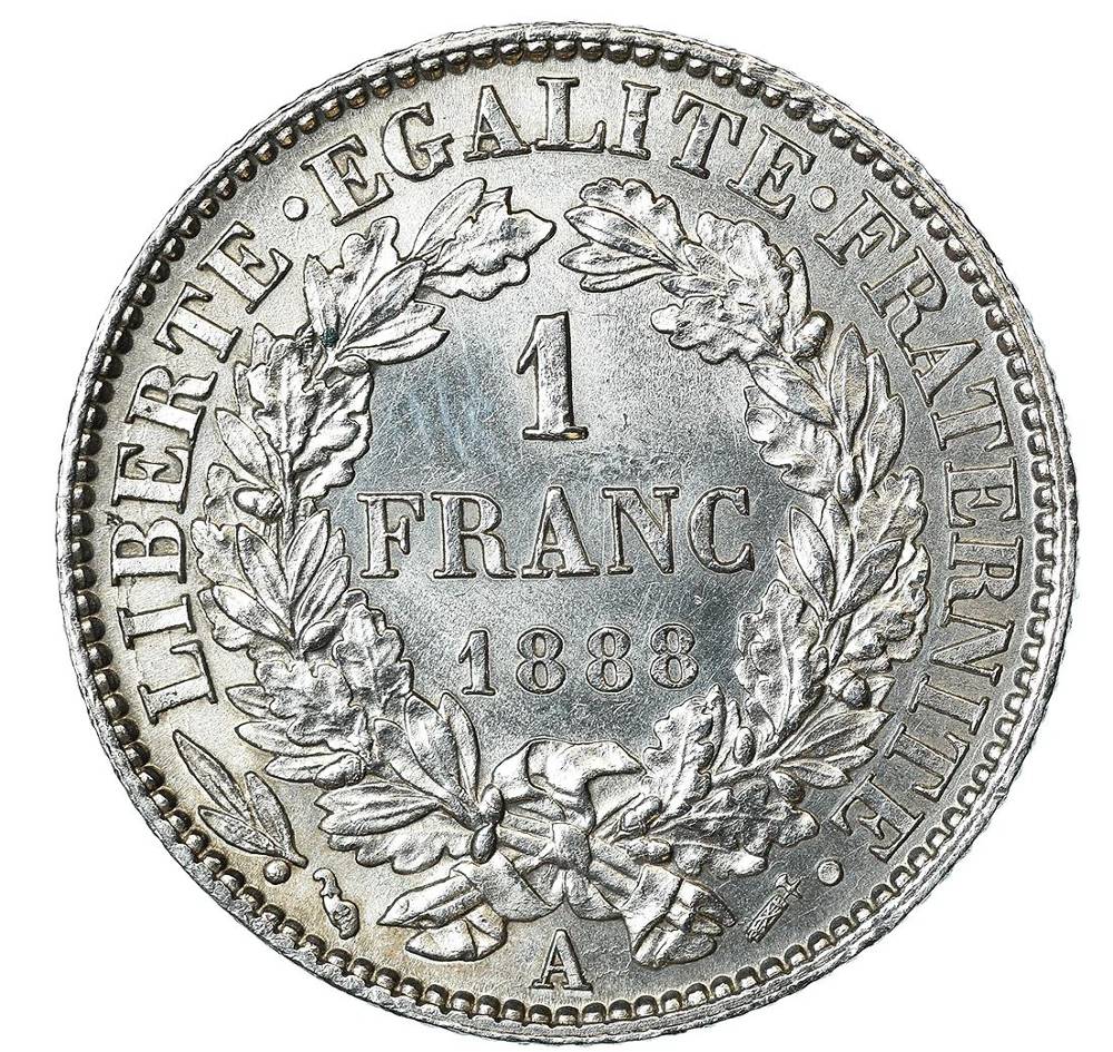 1-Franc-Ceres-1888-A---Please-Grade