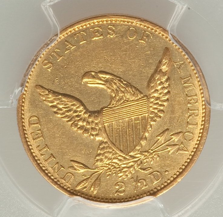 1835-Classic-Head-Quarter-Eagle-PCGS-AU-55-Strange-Photos