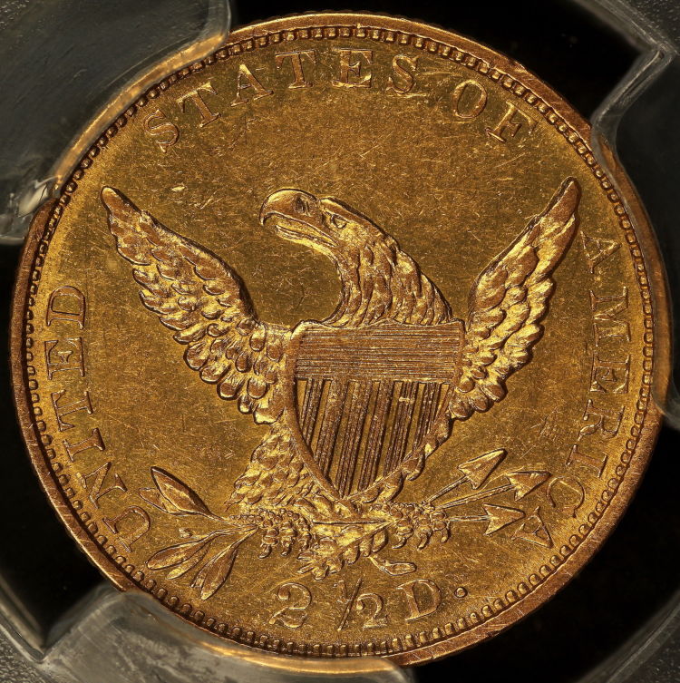 1835-Classic-Head-Quarter-Eagle-PCGS-AU-55-Strange-Photos