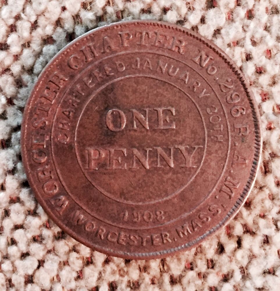 1908-Penny,-Worcester-Chapter-No.-296-R.a.m.