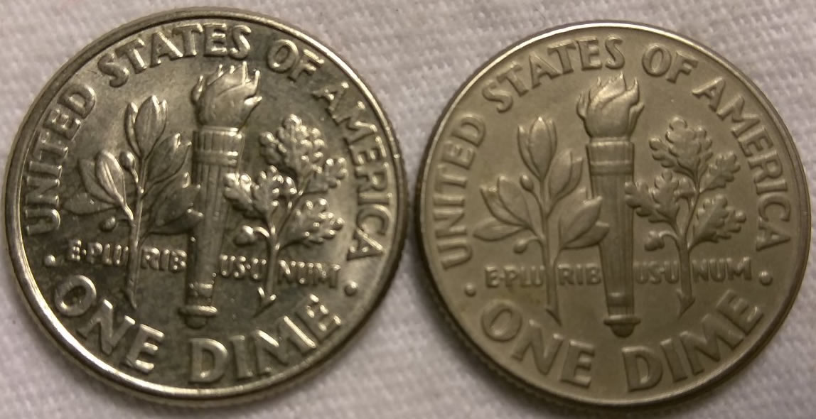New-Discovery-1993-D-Roosevelt-Dime-With-Flat-Grey-Finish