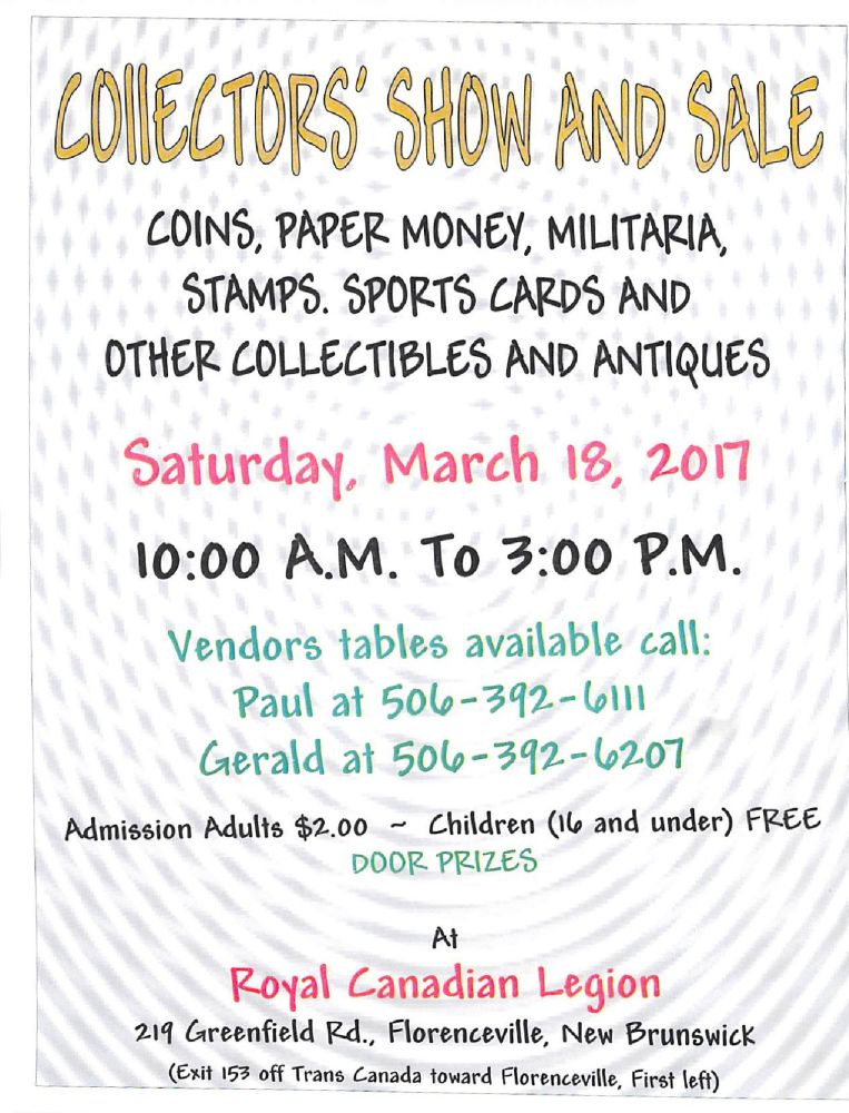 Coin-Show-On-The-Nb/Me-Border-This-Saturday