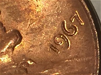 Doubled-Die?-1967-Lincoln-Cent---About-AU