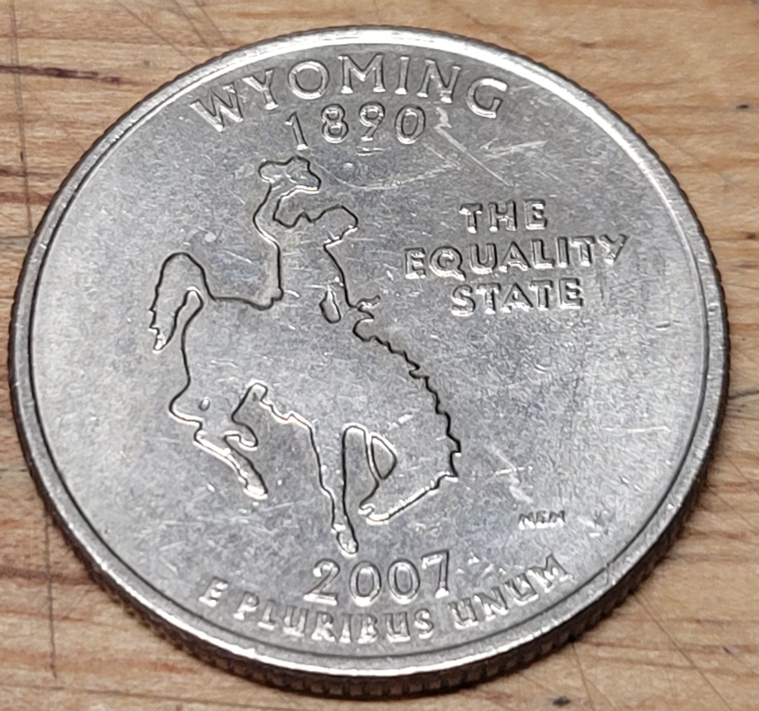 2007-Quarter-With-Possible-Doubling,-Worn-Die?