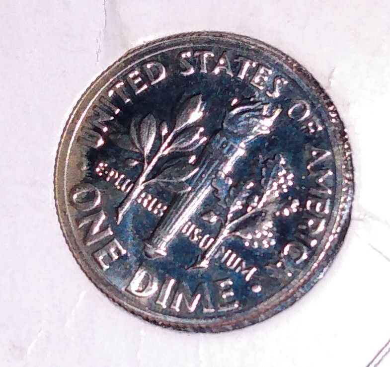 Why-Does-This-1973-S-Dime-Look-Really-Shiny-But-When-I-Take-A-Pics-They-All-Look-Blue?