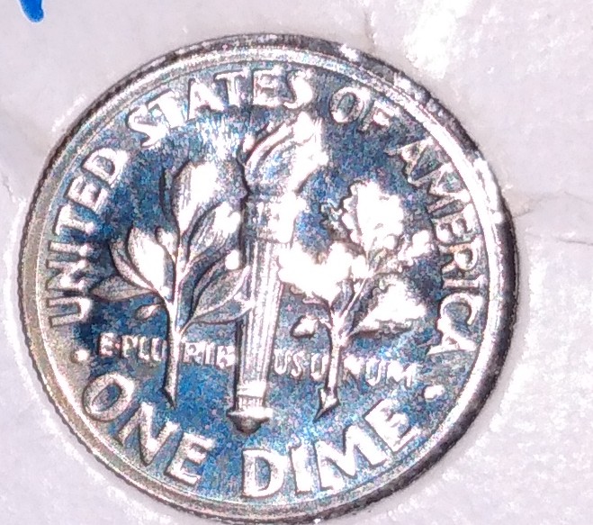 Why-Does-This-1973-S-Dime-Look-Really-Shiny-But-When-I-Take-A-Pics-They-All-Look-Blue?