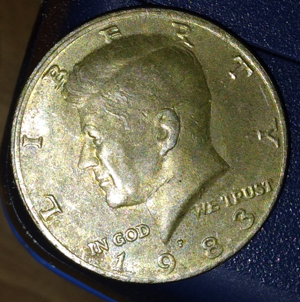 I-Got-This-1983-P-Kennedy-Half-Dollar-Why-Does-It-Look-Gold?
