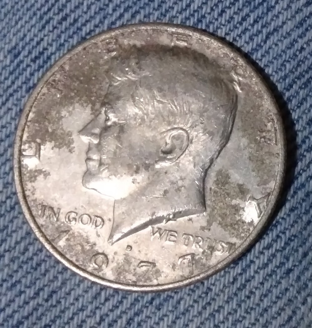 1977-Kennedy-Half-Dollar--Is-This-Toning-Or-Something-Else?