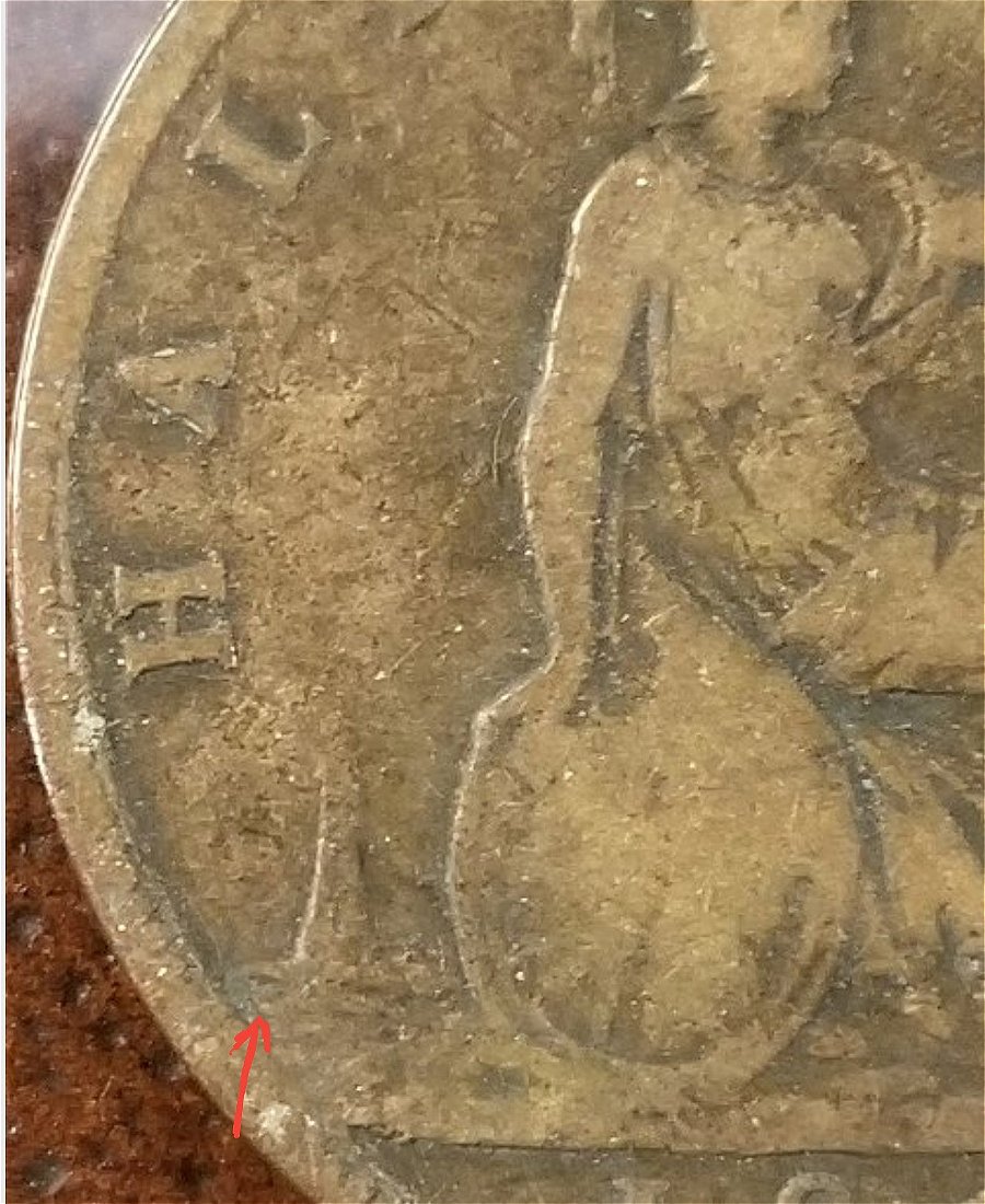 1862-Half-Penny-With-Die-Letter-C-Possibly