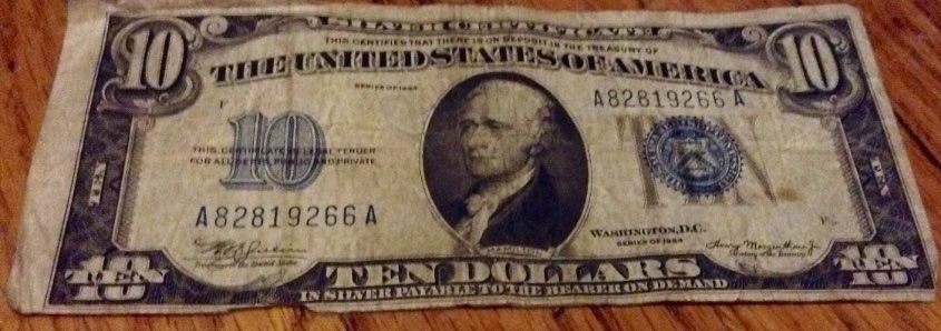 1934-$10-Blue-Seal-Silver-Certificate-Notes-Worth-Anything?