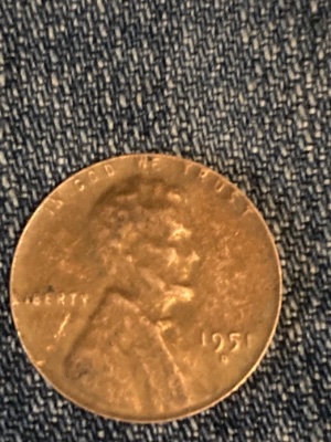 1951-D-Lincoln-Cent.---1.97-Grams-?