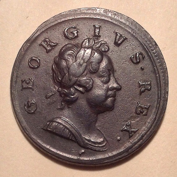 1718-Halfpenny-N-Over-A-In-Britannia.