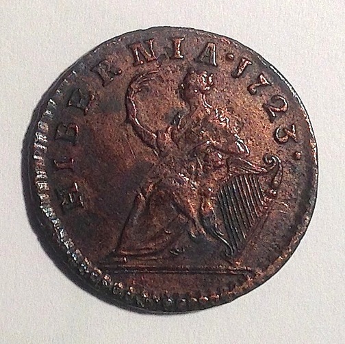 1723-Woods-Farthing-With-Residual-Lustre.