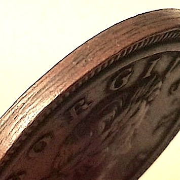 1717-Proof-Halfpenny-In-Copper.